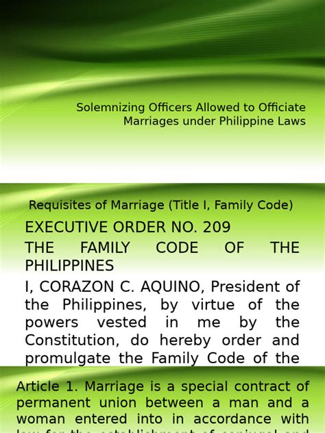 filipina marriage laws.